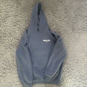 White Fox Blue Hoodie